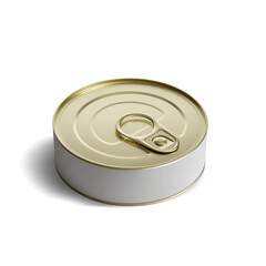 3d render food can mockup on concrete background