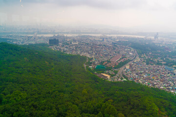 韓国のソウルの観光名所を旅行している風景 A scene from a trip to a tourist attraction in Seoul, South Korea.