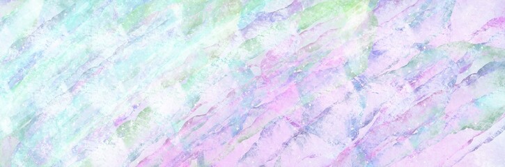Unique abstract painting art with light blue and purple watercolor paint brush for presentation, card background, wall decoration, or t-shirt design
