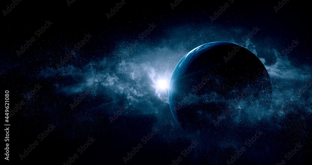 Canvas Prints image of outer space. . mixed media