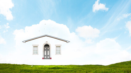 Real estate concept . Mixed media