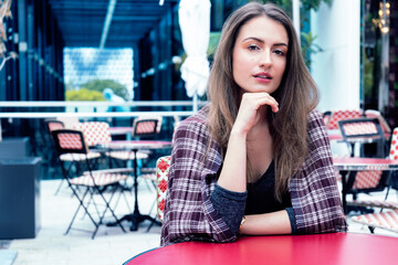 portrait of a woman shopping