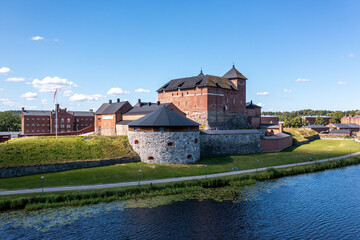 Häme castle in summer in Hämeenlinna, Finland