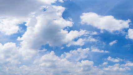 Naklejka na ściany i meble Cloudy blue sky background image