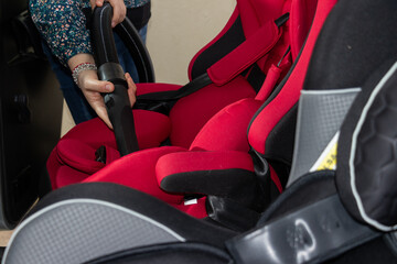 limpieza asiento bebe auto