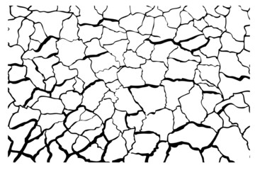 Vector Manual Draw Sketch, Crack Land