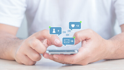 internet network technology and business concept.