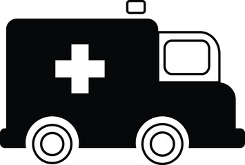 Ambulance Icon Vector Logo Template. Ambulance Icon Design