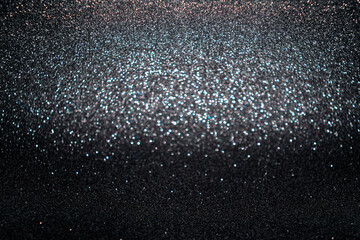 Black bokeh texture on black background