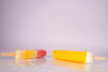colorful ice cream sticks