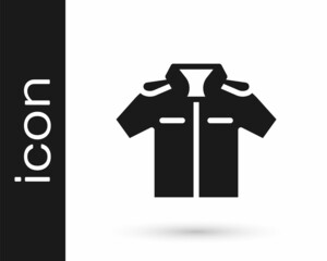 Black Shirt icon isolated on white background. Vector