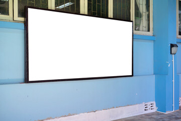 Straight front angle of edited visual for advertising billboard display.
