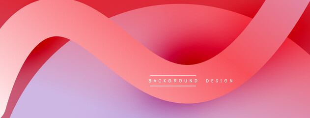 Abstract overlapping lines and circles geometric background with gradient colors