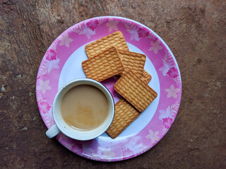 cup of tea and cookies