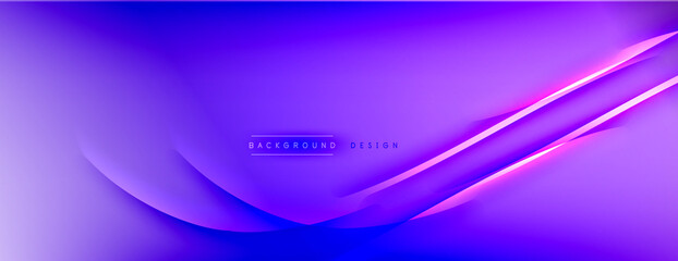 Abstract background - lines composition created with lights and shadows. Technology or business digital template. Trendy simple fluid color gradient abstract background with dynamic