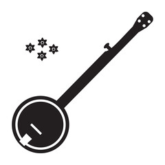 Banjo icon vector illustration