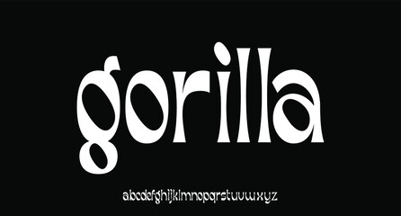 modern and elegant font vector alphabet set