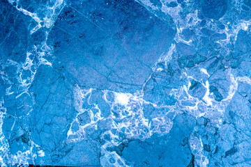 blue marble stone texture wall.