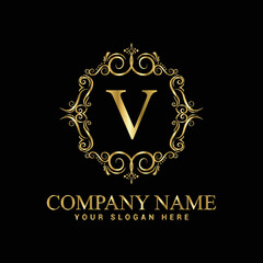 V  luxury monogram logo,Royalty,Jewelry