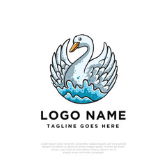 swan logo design