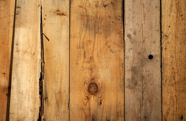 Obraz premium Surface of old wooden planks parallel to each other