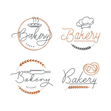 bakery logo  icon and vector