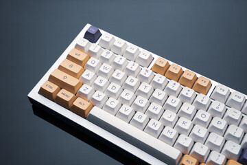 A stylish premium RGB mechanical gaming keyboard with alluminium base
