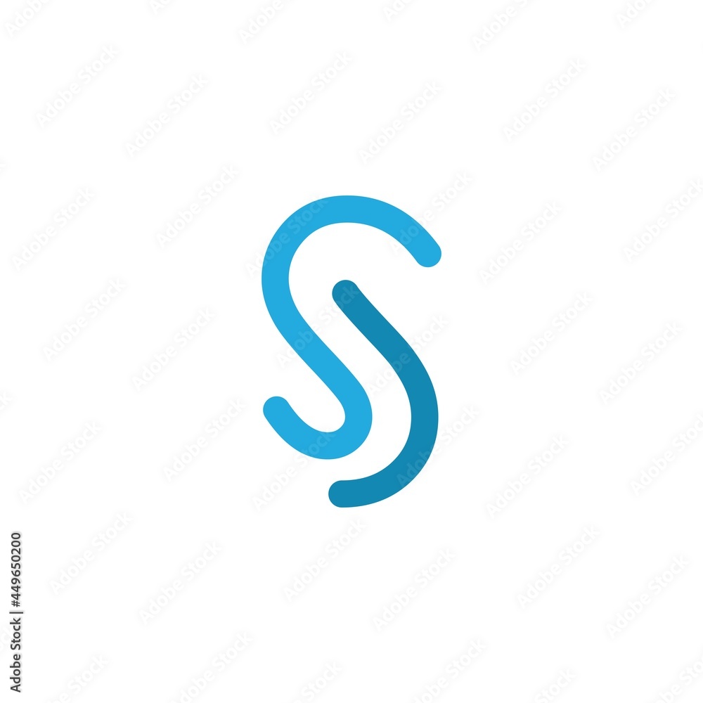 Sticker s letter design