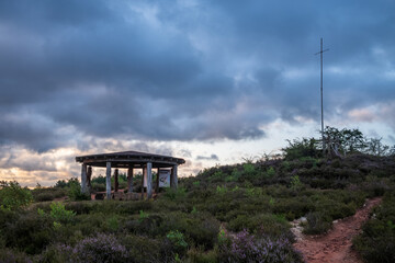 information shelter in a park