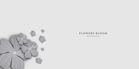 Beautiful wedding card with watercolor spring flower background