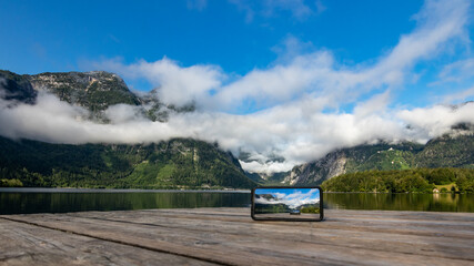 Urlaubsfoto vom Hallstätter See