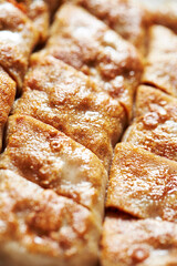 Buckwheat pancake on a plate 