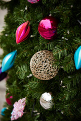 christmas tree decoration with candles