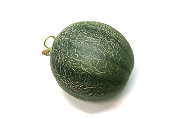 Cantaloupe isolated on white background, Tropical fruit