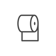 Toilet paper icon isolated on white background. Tissue symbol modern, simple, vector, icon for website design, mobile app, ui. Vector Illustration