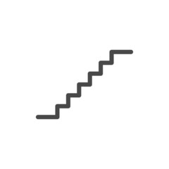 Stairs icon isolated on white background. Stair symbol modern, simple, vector, icon for website design, mobile app, ui. Vector Illustration