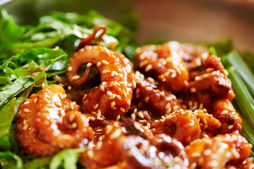 Braised Spicy Seafood and Octopus