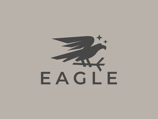 Fototapeta premium flying eagle symbol logo
