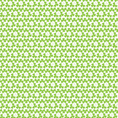 Vector seamless clover pattern with three leaf. 