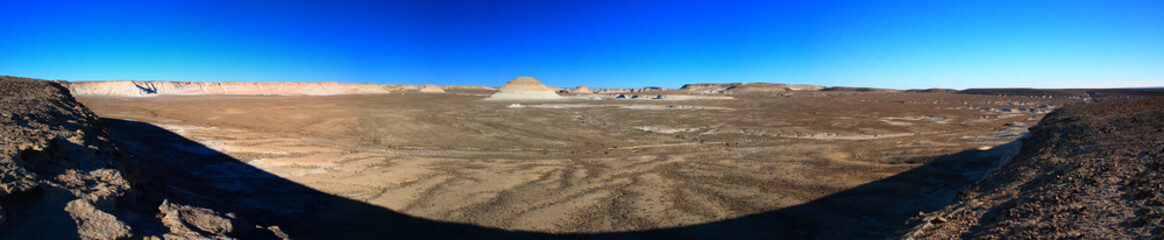 Western Kazakhstan. Ustyurt plateau. The middle valley of Bozzhira.