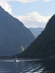 Оn a ship in the mountains