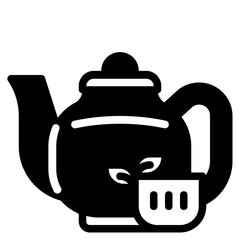 tea glyph icon