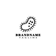 virus logo icon design vector illustration