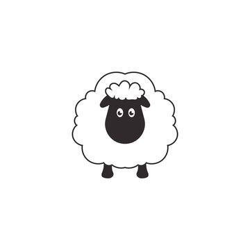 Sheep icon design illustration template