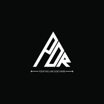 PDR letter logo creative design. PDR unique design, POR letter logo creative design. POR unique design

