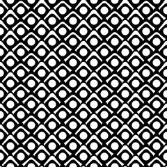Simple repeated shapes ornament. Vector black and white color of vector decor pattern.