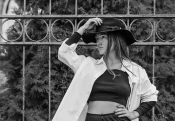 Portrait of a beautiful young woman