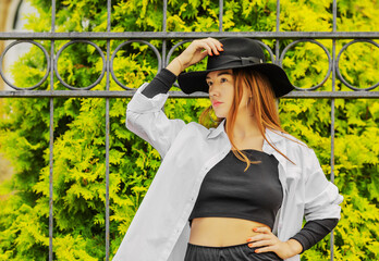 Portrait of a beautiful young woman