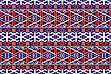 Geometric fabric patterns. Abstract shapes pattern in ethnic style. Vector style weaving concept. Design for embroidery and other textile products.