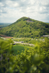 Aussicht von der Portakanzel, Kaiser Wilhelm Denkmal, Porta Westfalica, Deutschland